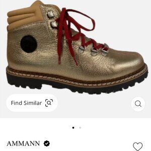 Ammann Town II Metallic Gold Shimmer Boots - Size EU 38